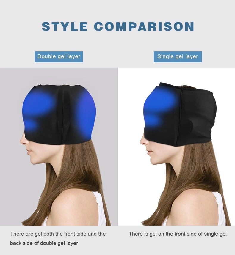 Gorro de gel para alivio de Migraña