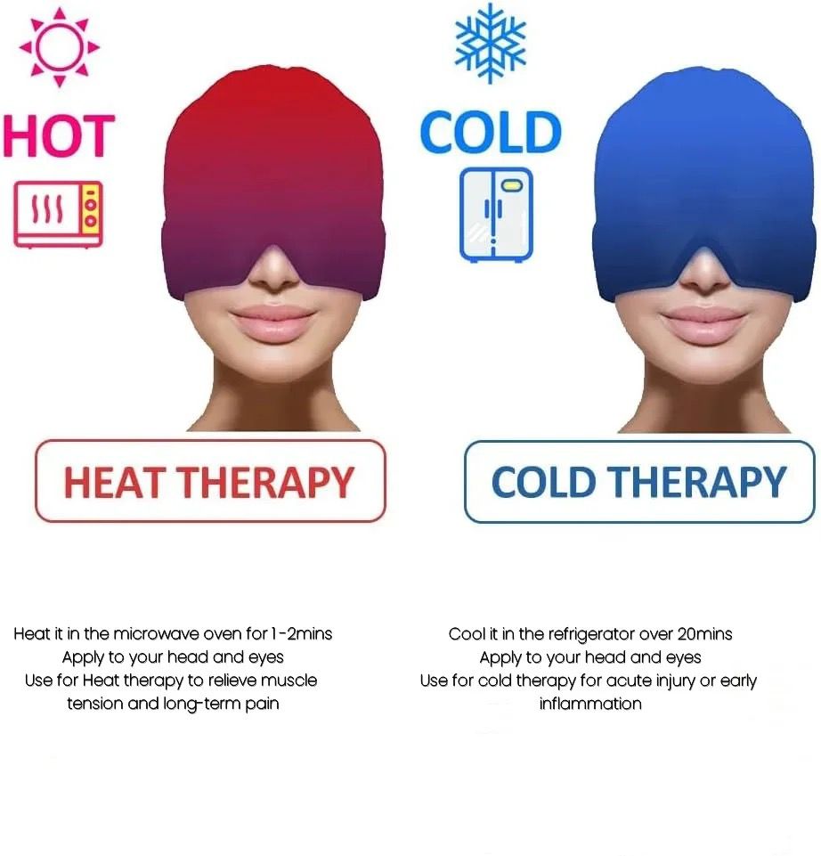 Gorro de gel para alivio de Migraña